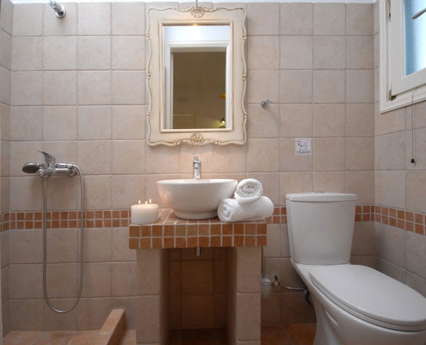 romantic studio bathroom glyfada naxos