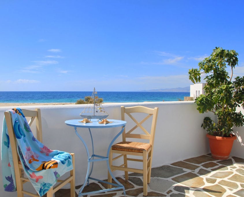 sea view romantic studio glyfada naxos